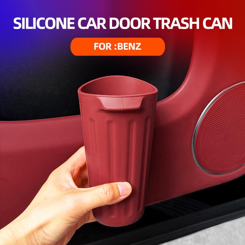 High-quality Car Trash Can Suitable for Mercedes-Benz A/C/E-Class GLC Door Umbrella Storage Bin Center Console Organizer Bin