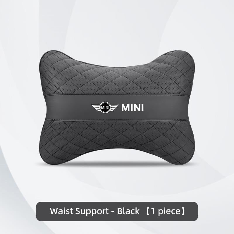 Car Headrest Waist Support Set Neck Pillow Car Waist Cushion For BMW Mini Works Cooper F54 F55 F56 F57 F60 R50 R52 R53 R55 R56 MM27