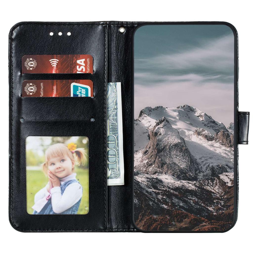 For Motorola Edge 50 5G Case PU Leather Mandala Imprinted Design Wallet Phone Cover