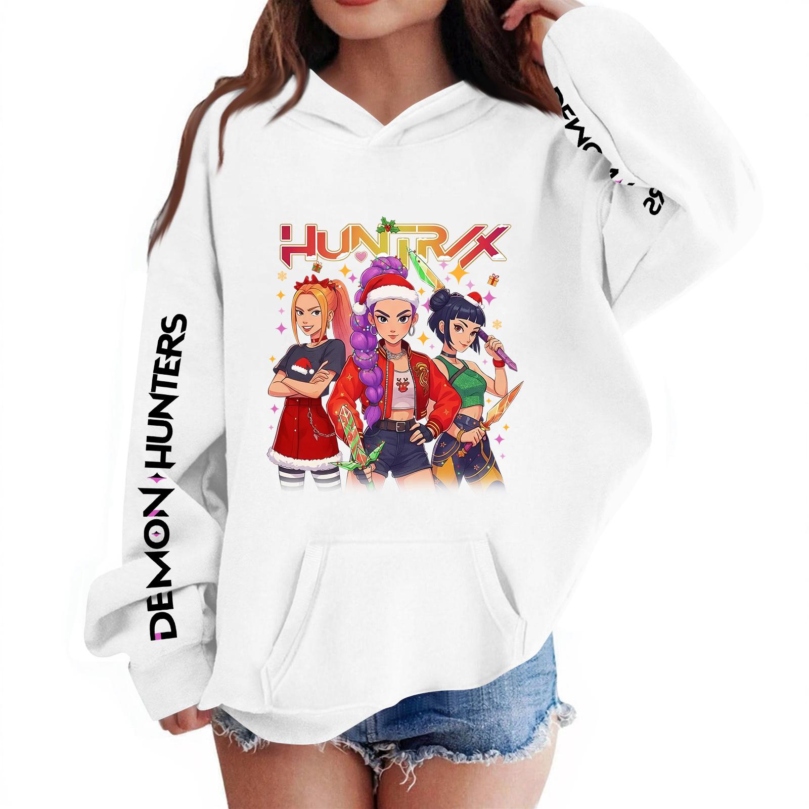 

Детский пуловер с длинным рукавом, свободного кроя, с принтом букв, капюшоном на шнурке 110 белый