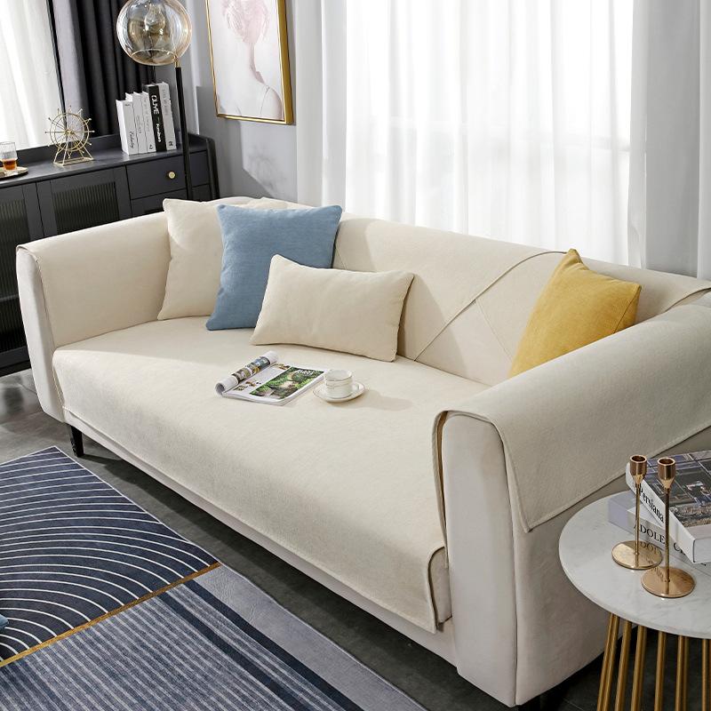 Four Seasons Universal Sofa Covers Chenille Couch Cover For Living Room Non-Slip Cushion Carpets Sofa Backrest Armrest Towel