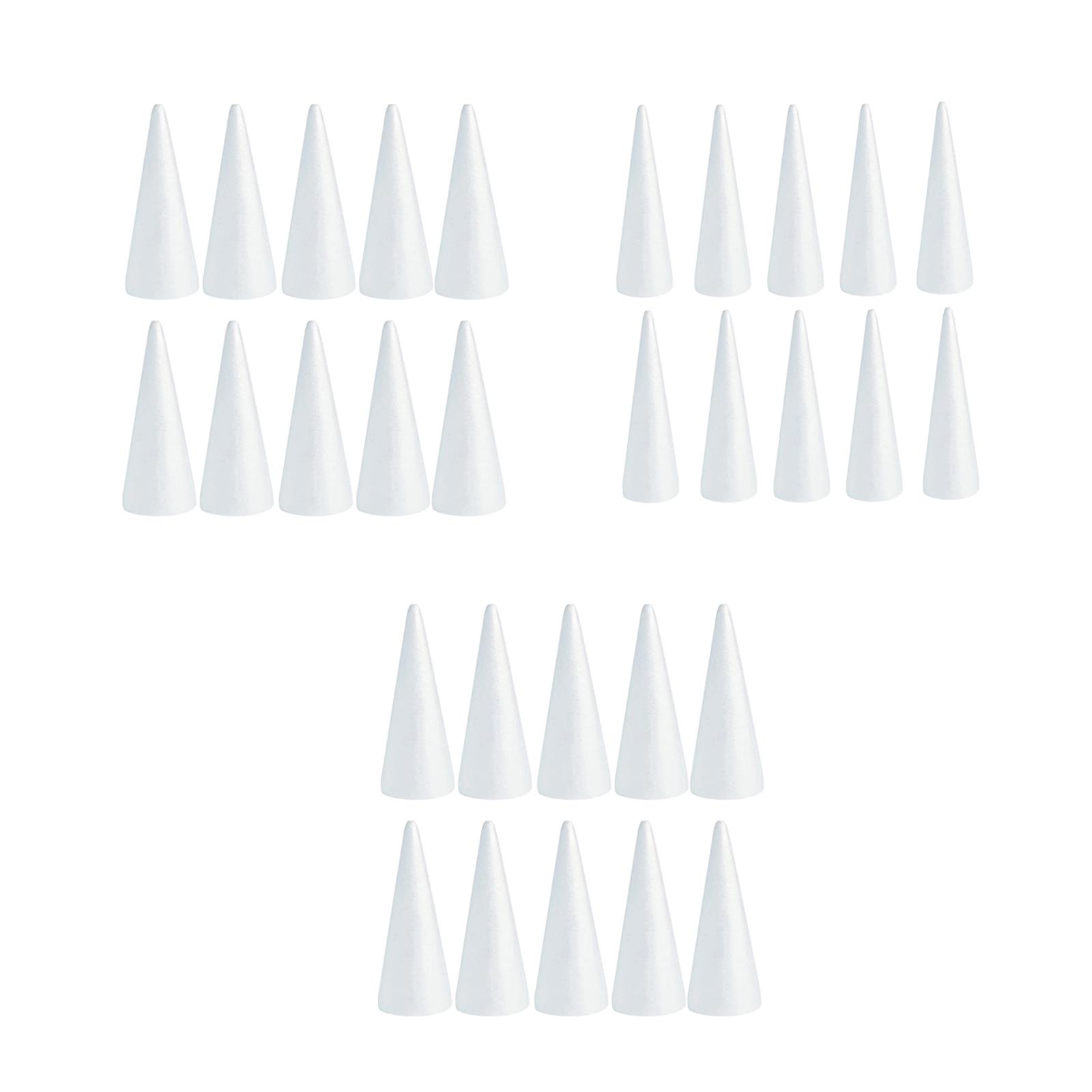10x Пенопластовые конусы для поделок Ручной работы Гномы Пенопластовые шишки для дерева Пенополистирольные конусы для Фестиваля Дети Детская вечеринка Праздник DIY Искусство 7cmx2.3cm