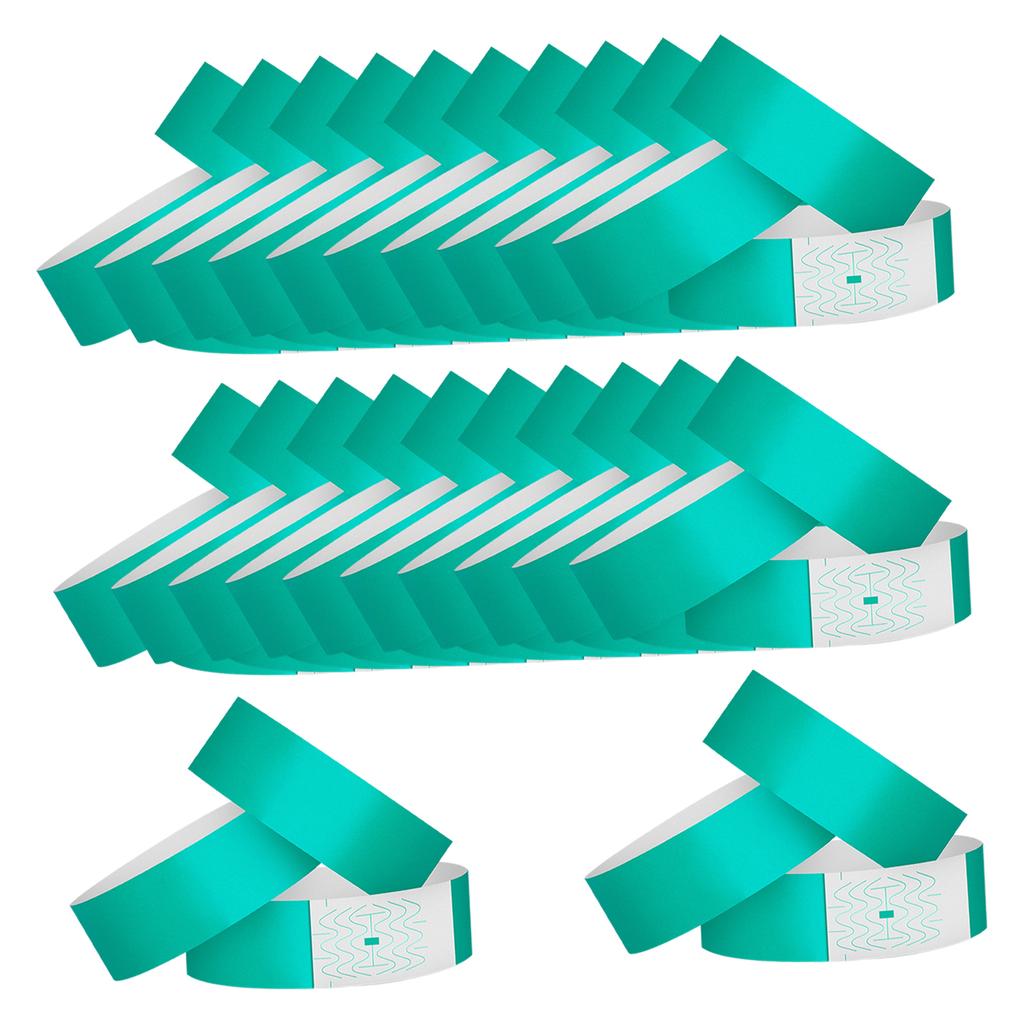 100x Wristbands for Events ID Bands Paper Bracelet Adhesive Wristbands Wrist Bands for Music Festivals Events Bars Clubs Party