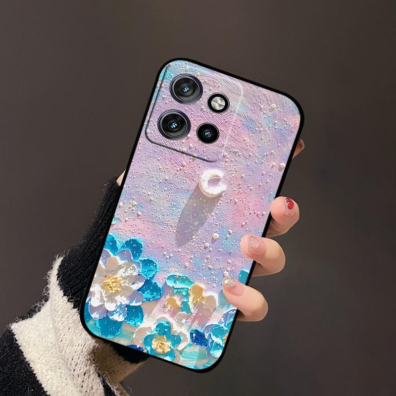Para Capa Motorola Edge 50 Neo Edge50 Fusion 50S Pro Silicone TPU Macio Capa Traseira de Telefone Para Moto S50 X50 Ultra 5G Fundas de Luxo