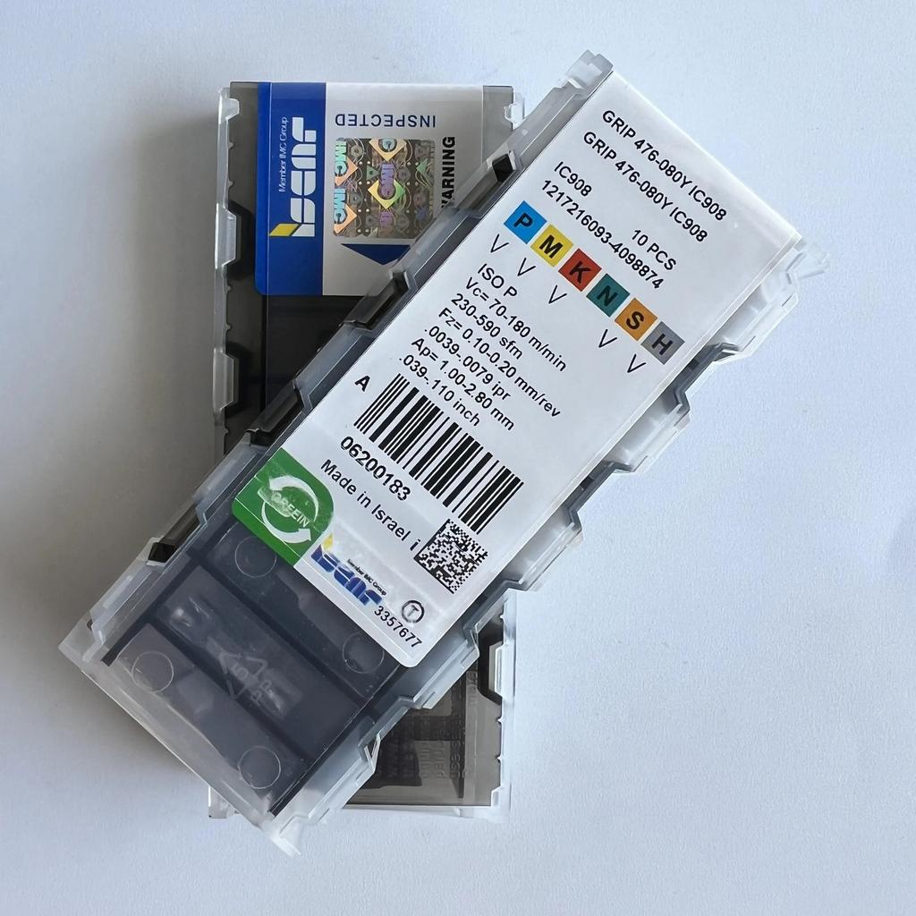 GRIP476-080Y IC908   Industrial indexable carbide inserts 10 Pcs