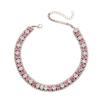 Elegant Rhinestone-Inlaid Square Clavicle Necklace Set - Luxurious, Fashionable, and Unique for Women