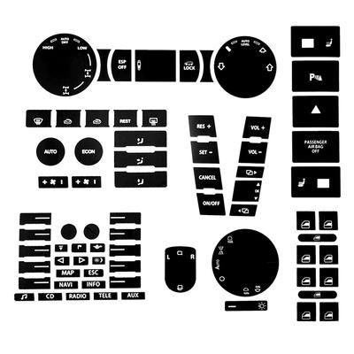 Voor Volkswagen VW Touareg 2004 2009 Auto Middenconsole Onderdeel Schakelaar Knop Reparatie Kit Sticker Decal Fix Vervaagd Lelijk Anti Kras