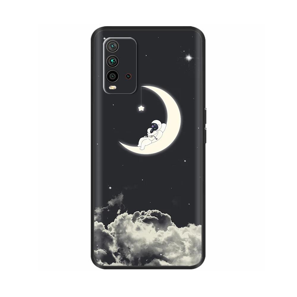 Für Redmi 9T Hülle Blumen Weiche Handyhülle Rückseite Für Xiaomi Redmi 9T 9 T Redmi9T Hüllen Schlankes Silikon Coque Anti-Fall Fundas
