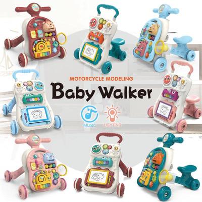 Multifunktionaler Baby-Gehwagen mit Anti-Kipp- & Anti-O-Bein-Design, Musikfunktion