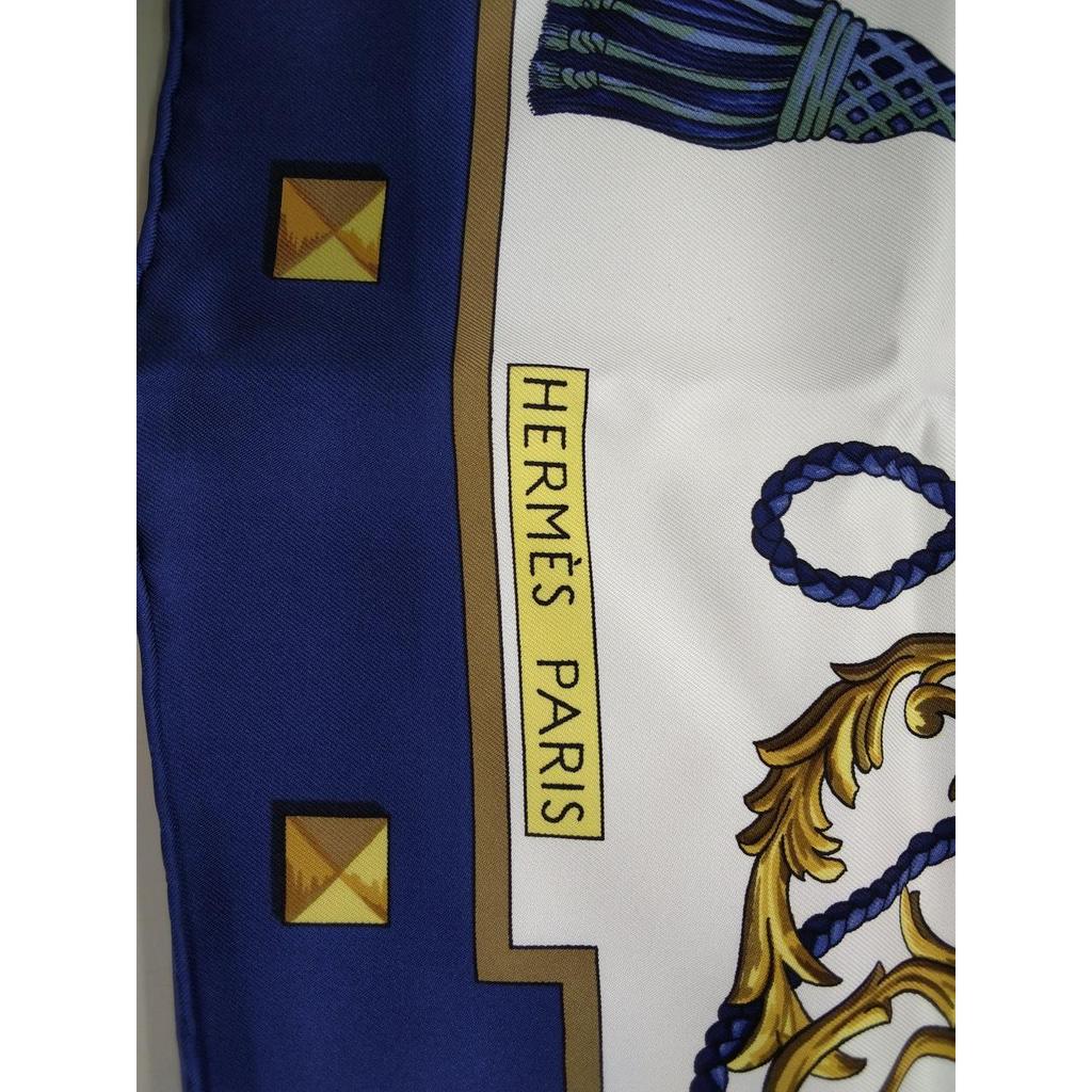 Used HERMES Carre 90 Les Cls (Keys) Scarf