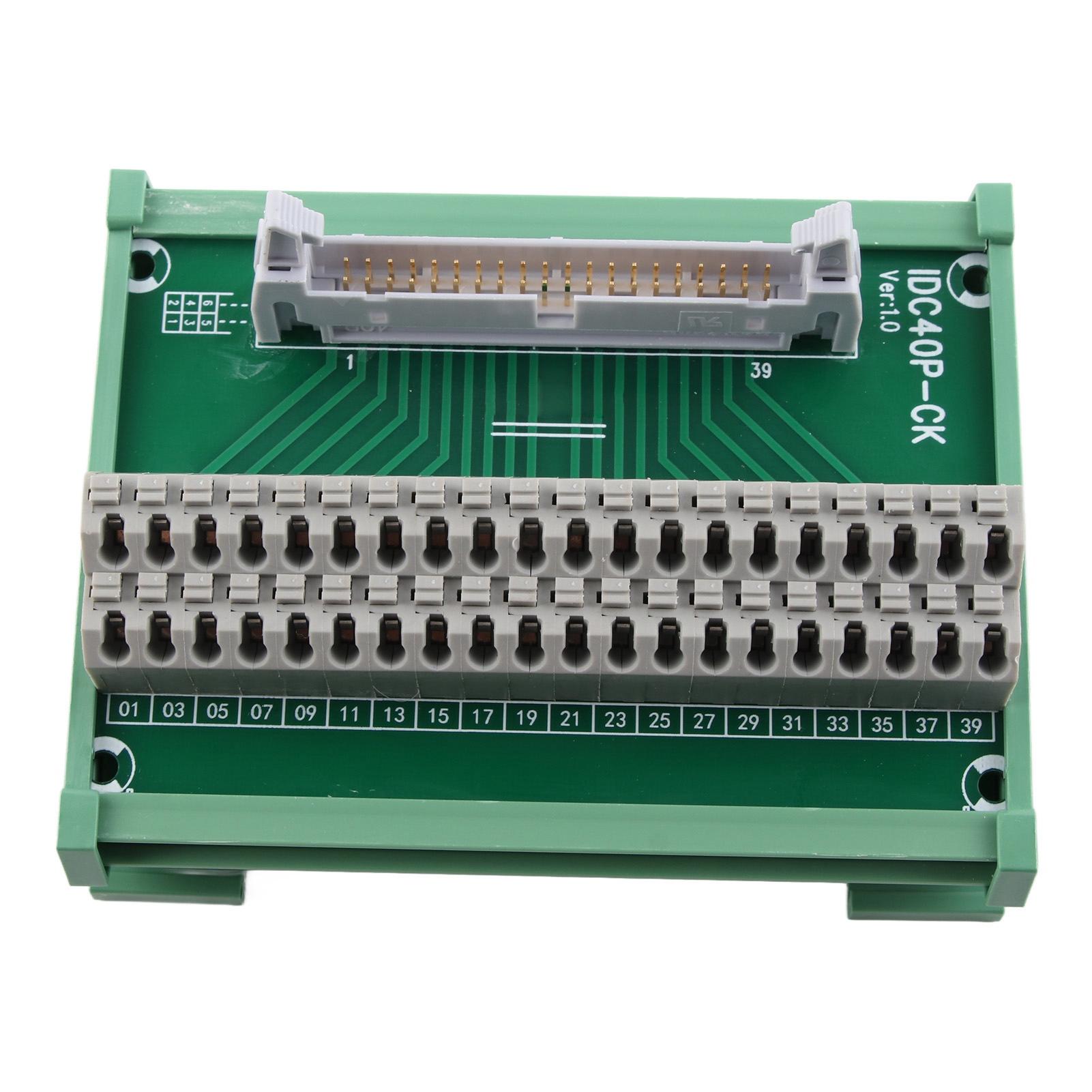 

Плата виводу роз ємів, Клемна колодка, Стабільна, 40-контактна, Безгвинтова, IDC40PCK 1426AWG 0.8A