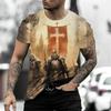 Mens Loose Fit Short Sleeve Crew Neck T-Shirt Streetwear Letter Print Casual Tee