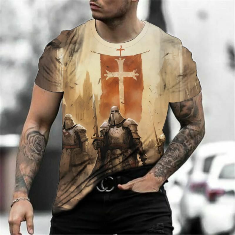 Mens Loose Fit Short Sleeve Crew Neck T-Shirt Streetwear Letter Print Casual Tee