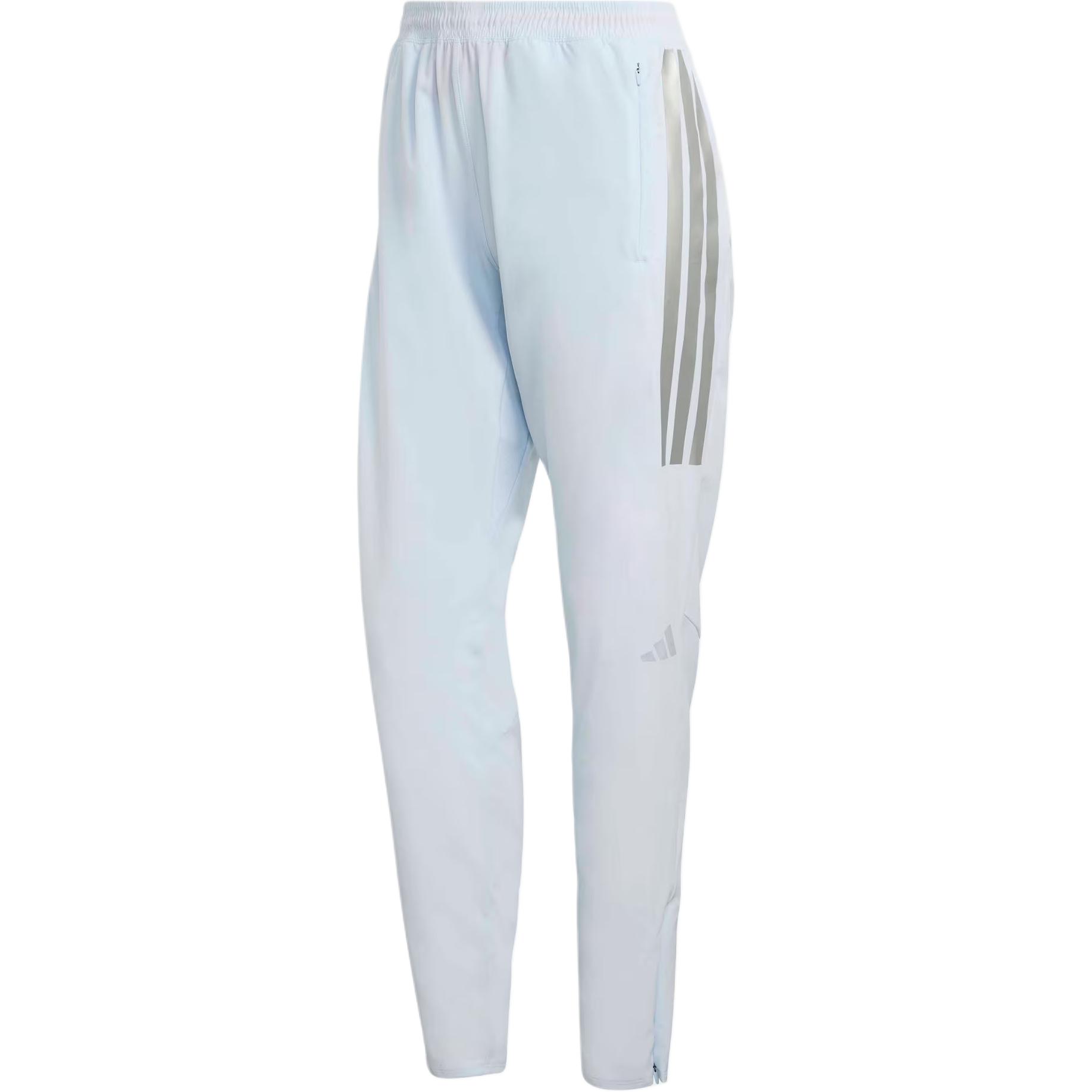 

Adidas Ekiden Zenon Slim Fit 3-Stripes Elastic Waist Track Pants Women White KB1501 S