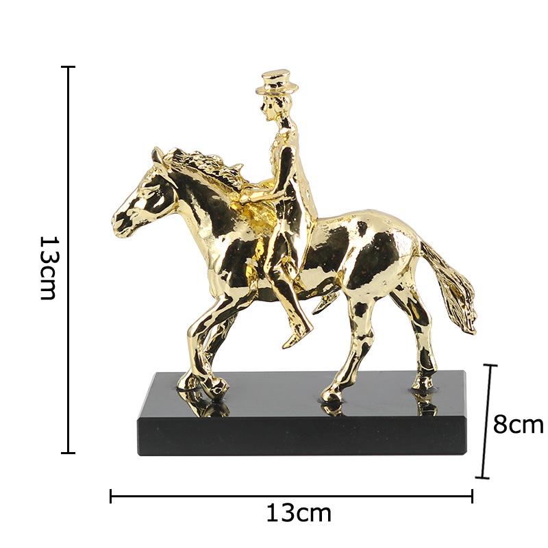 Golden Gentleman Ornaments Mascot Handicrafts Desk Decoration Creative Artwork Alloy Character Sculpture Room Aesthetics Decor
