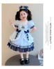 Girl cartoon rabbit police officer Lolita dress summer dress mesh princess dress fluffy dress birthday dress