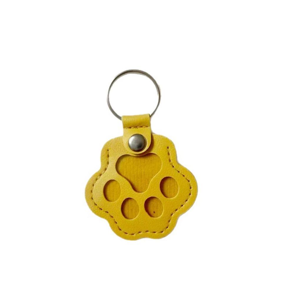 Leather keychain creative pet hair storage pendant cat and dog hair exquisite cute bag pendant