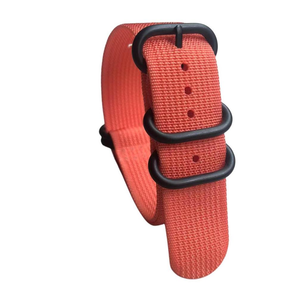 Hot-Selling Nylon Watch Strap with Vacuum-Plated Black Oval Buckle