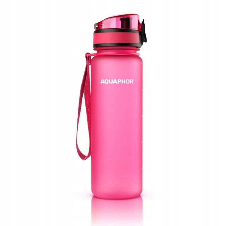 Aquaphor pinke 0,5-l-Wasserfilterflasche + 1 Filter