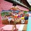 Anime C-Crayon S-Shin-chan Microfiber Printed Beach Towel Mountain Climbing Yoga Beach Swimming Running Absorbent Soft Towel