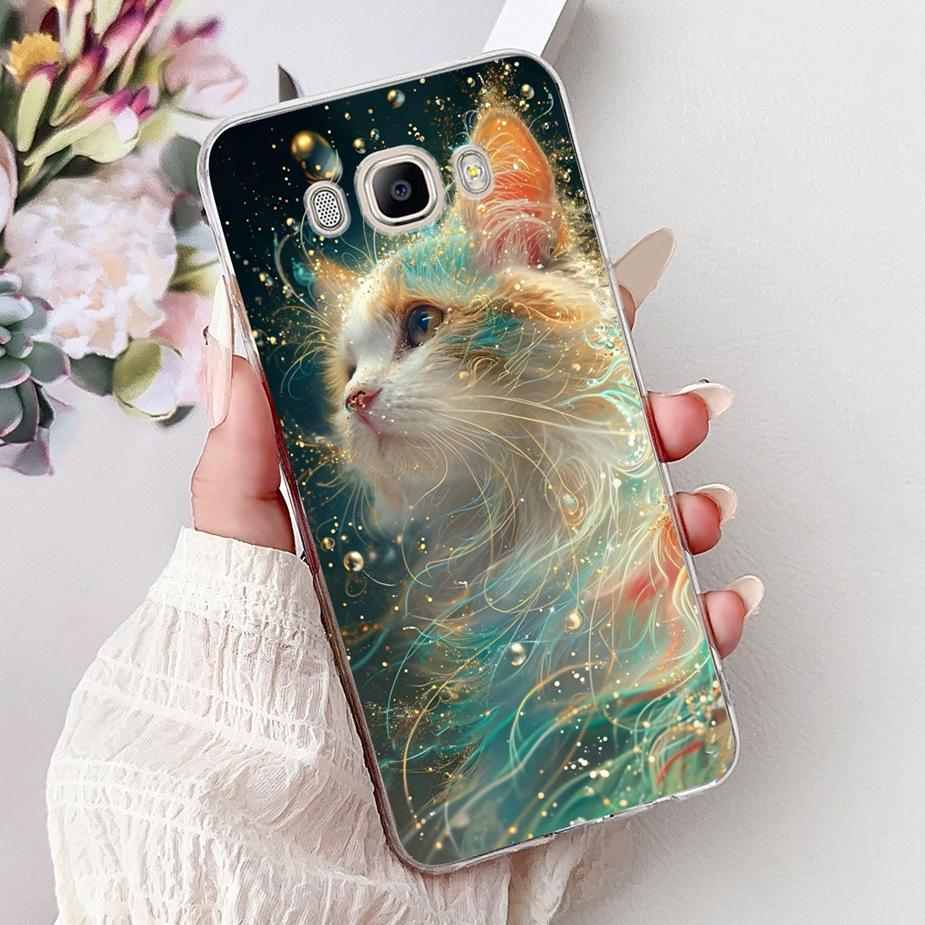 For Samsung Galaxy J5 2016 Case SM-J510F New Luxury Painted Cover Soft Silicone Phone Case For Samsung J3 J5 J7 2016 Fundas Capa