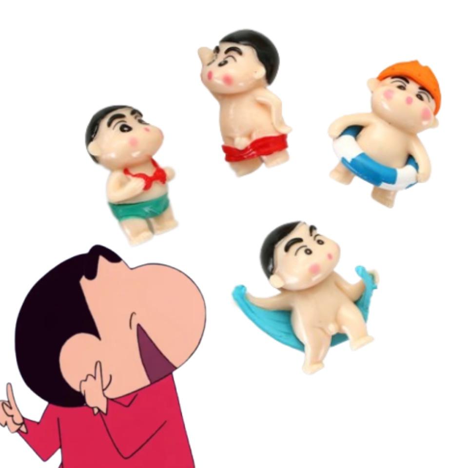Cute Mini Bathing Suit Little Beginner's Handmade Cartoon Figure Crayon Shin-chan Creative Gift Diy Keychain Pendant
