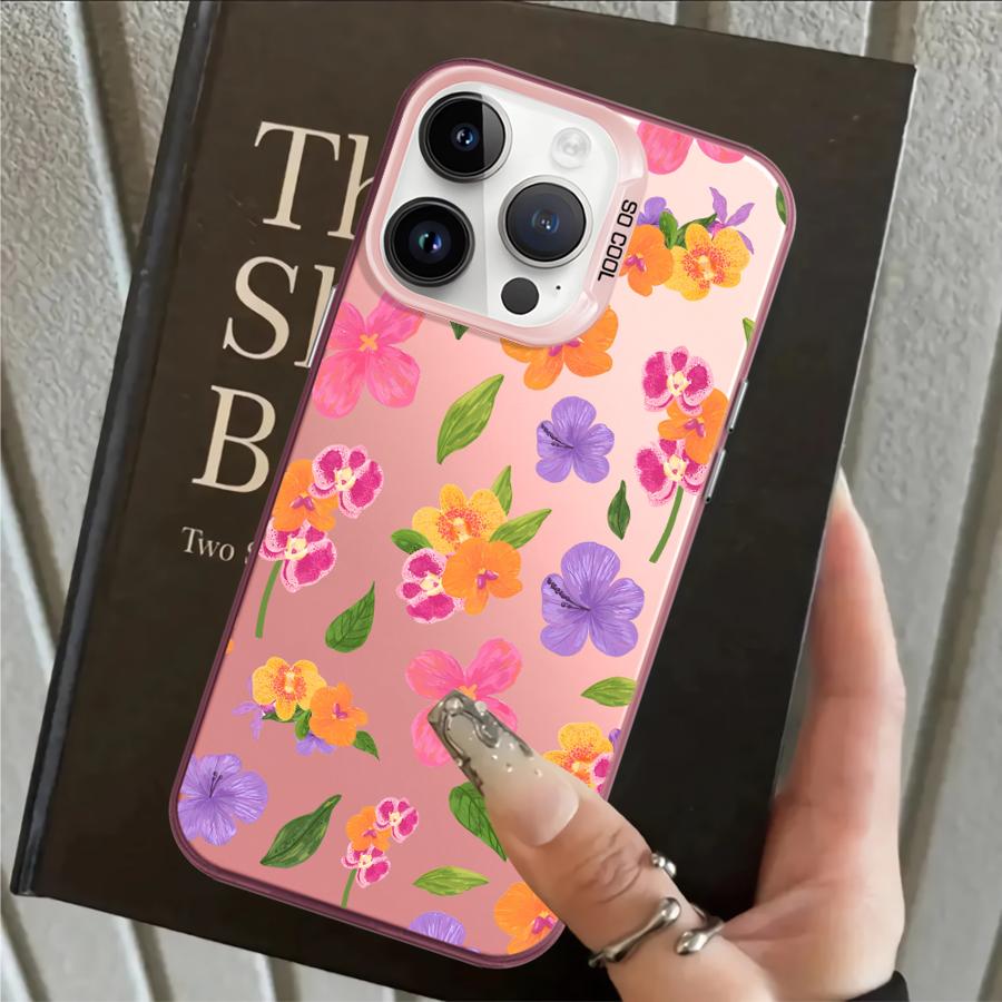 Case for iPhone 17 Pro Max 15 Plus Air 13 Pro 14 12 16 11 XR XS Back Phone Cover Fruit Flowers