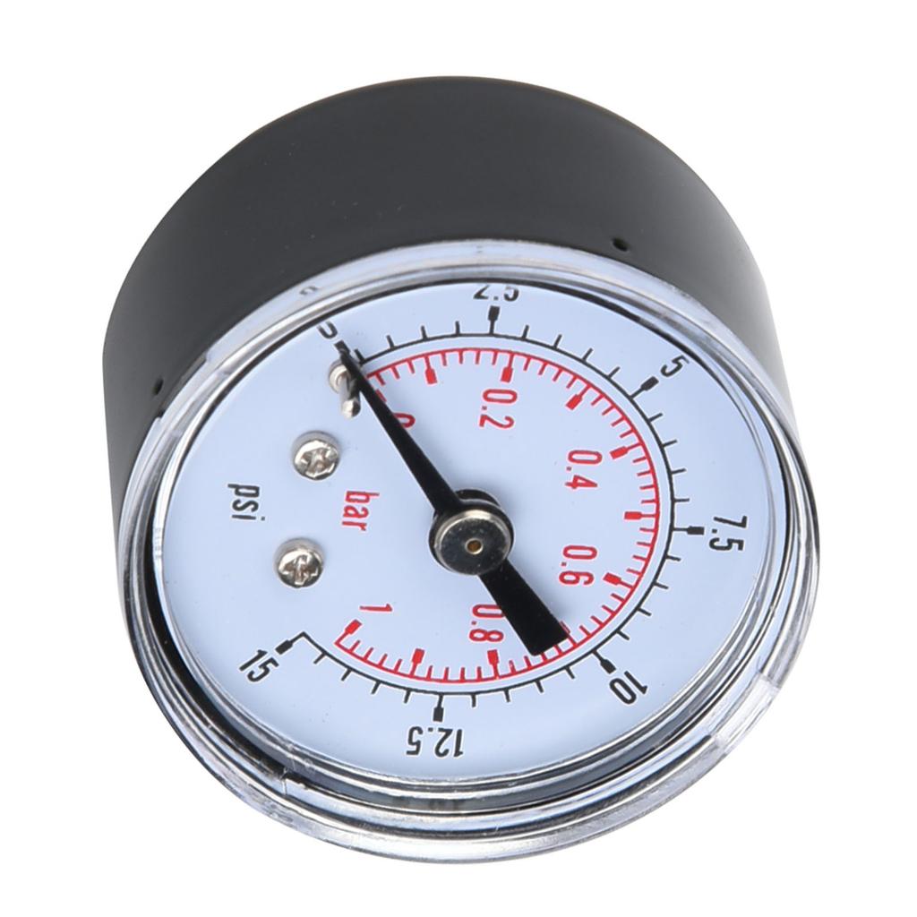 Mechanical Pressure Gauge for Air Oil Water 1 8inch BSPT Back Connection (0 15psi 0 1bar)