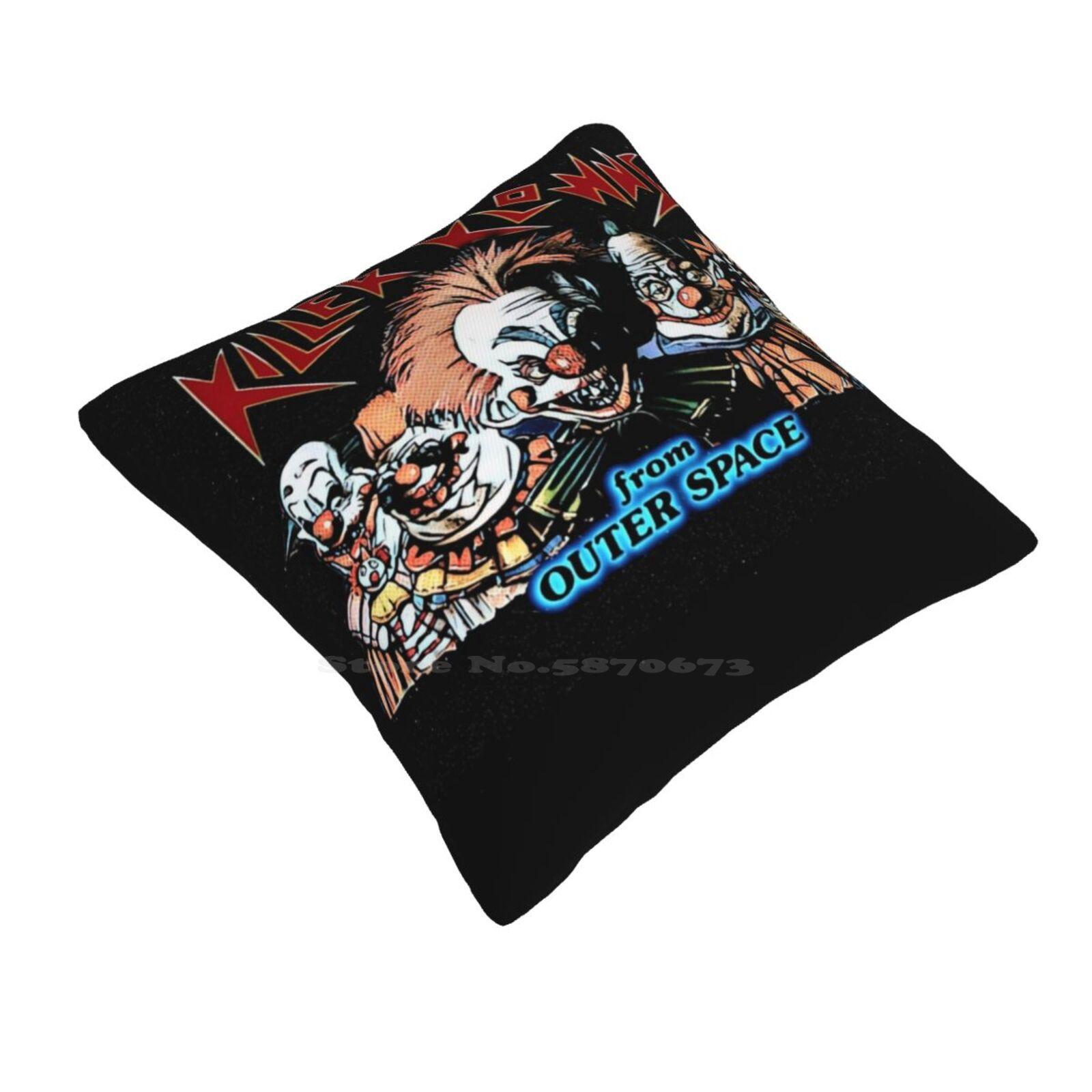 Убийственные клоуны из космоса Домашняя диванная автомобильная поясная наволочка Убийственные клоуны из космоса Клоуны 80-е Ужасы Вырез Классика 30cmx30cm