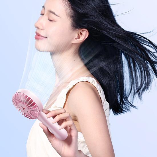 Bærbar Håndholdt Vifte Personlig Minivifte med 6 Hastighetsvind 1200mAh Oppladbart Batteri Elektrisk Vifte for Reise Kontor