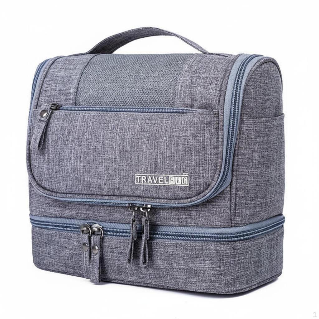 Waterproof Travel Wash Bag WaterResistant Large Capacity Makeup Portable DampDry Compartment