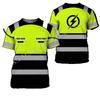 Stromleitungsmonteur Schweißer LKW-Fahrer Mechaniker Elektriker LKW 3D-Druck T-Shirt Herren Oberteil T-Shirt Nicht-Arbeitskleidung Cosplay Sicherheitsuniform