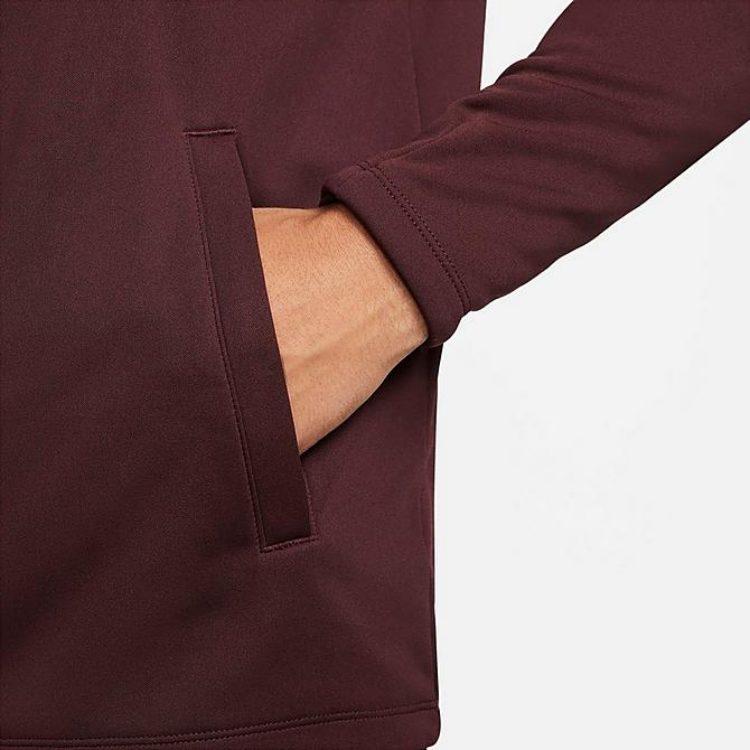 Nike Sweatshirts Men's Burgundy Stand Collar Moderate Other DC9168-652
