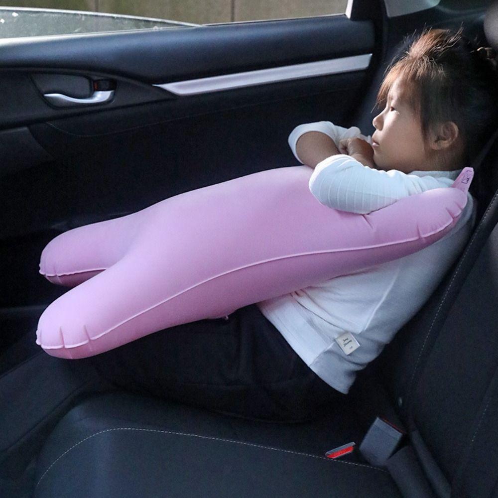 Head Support Car Sleeping Pillow for Kids Self Inflatable Car Headrest  Resting