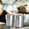 175/300ML Double Wall Stainless Steel Beer Mug Anti-scalding Coffee Milk Cup Portable Tea Cup Travel Mug Kitchen Bar Drinkware