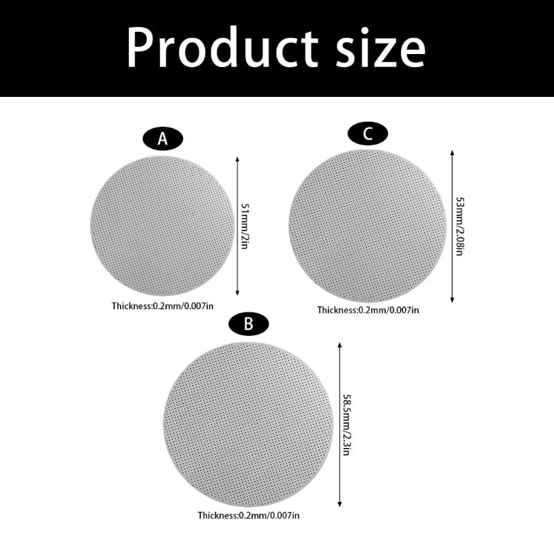 5Pieces Efficient Nonrust Steel Coffee Meshes Feature Efficient Extraction Technology for Flavor and Simple Maintenance