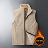 Vest Velvet Wool Gilet Autumn Winter Casual Sleeveless Jacket Men Warm Fleece Mens Vest Jacket Thick Sleeveless Men's