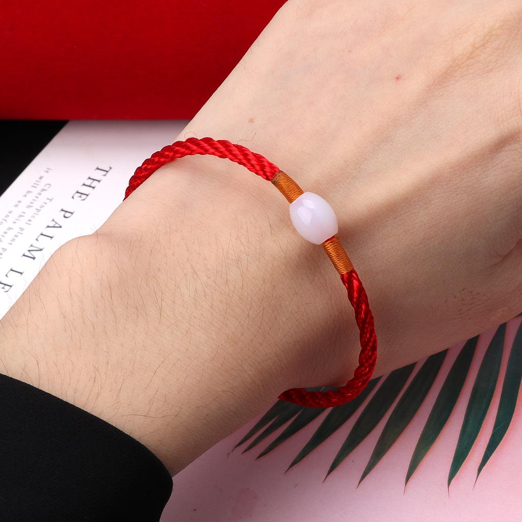 Ethnic Style Braid Red Rope Bracelet Hand-woven Bracelet Amulet Gift for Friends