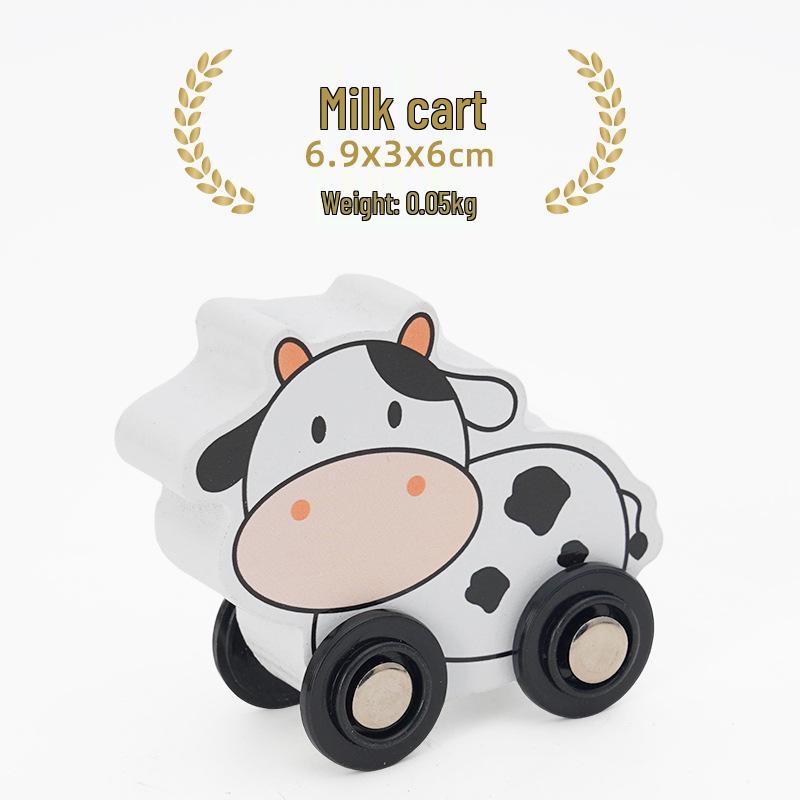 Leku Wooden Train Accessories: Cute Animal, Car, Ship, Spaceship - Compatible with Thomas the Train