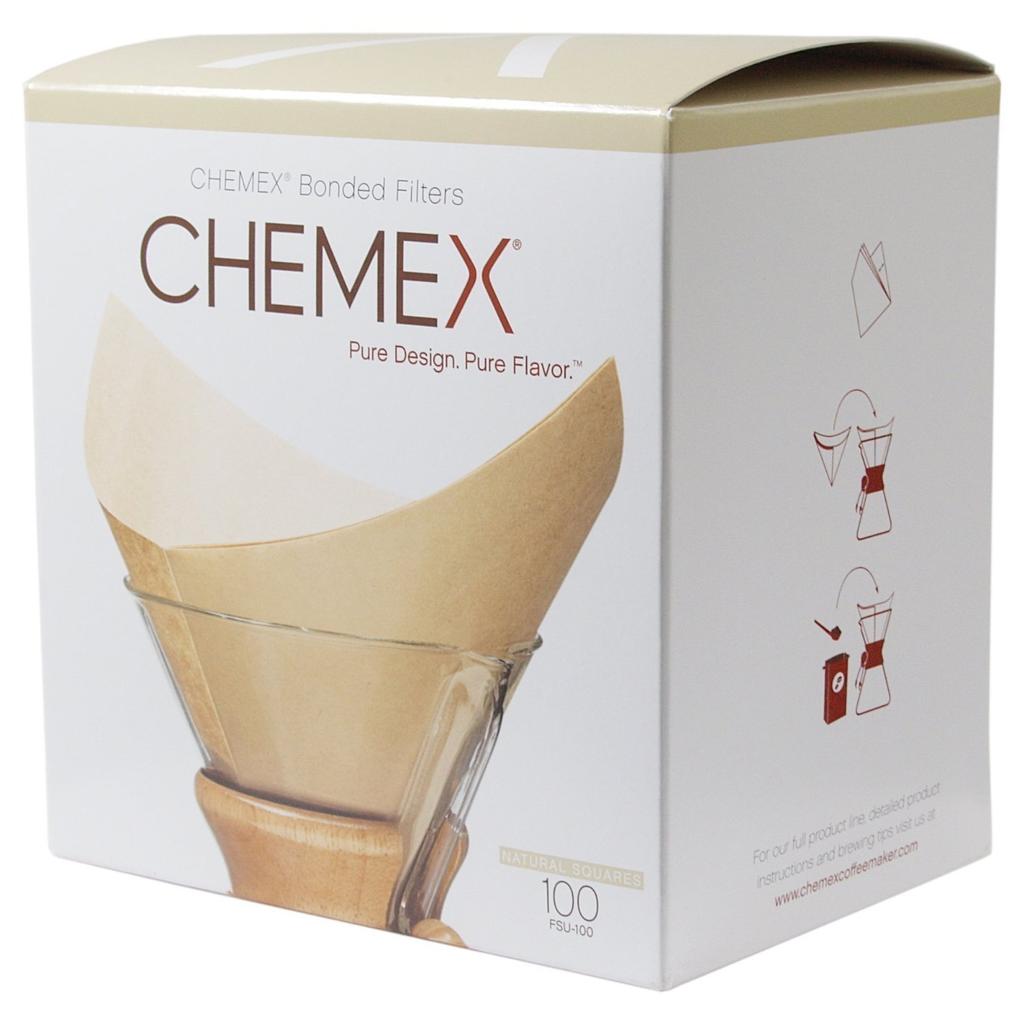 CHEMEX exclusive filter paper FSU-100 for 6 cups, natural (unbleached type), 100 sheets [product]