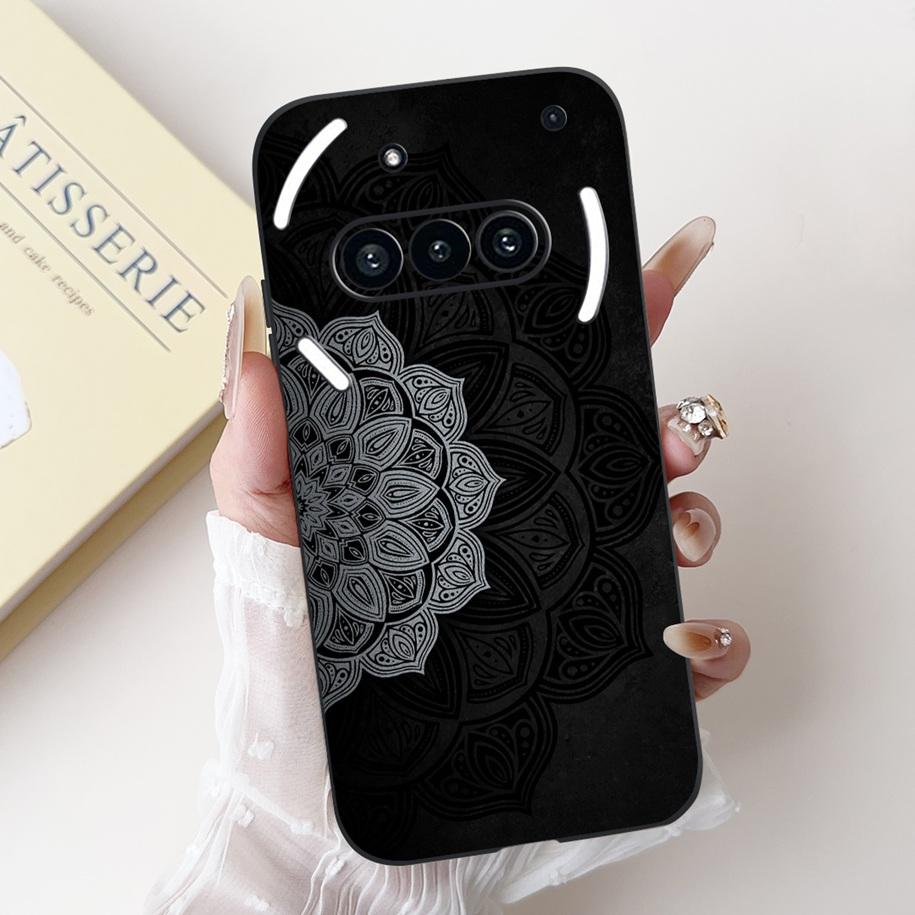 Para Funda Nothing Phone 3A A059 Lindo Dibujo Animado Panda Astronauta Silicona Suave Negro Mate Cubierta Para Nothing Phone3a Pro A059P Fundas