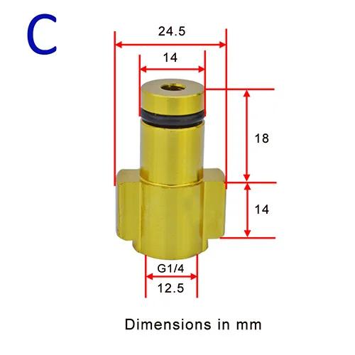 High Pressure Water Gun Connector 1/4 Adapter For Karcher For Nilfisk Snow Foam Lance Nozzle Soap Gun Car Washer Accessories