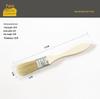 High-Grade Heat-Resistant Hog Bristle Brush with Long Wooden Handle for Industrial Cleaning
