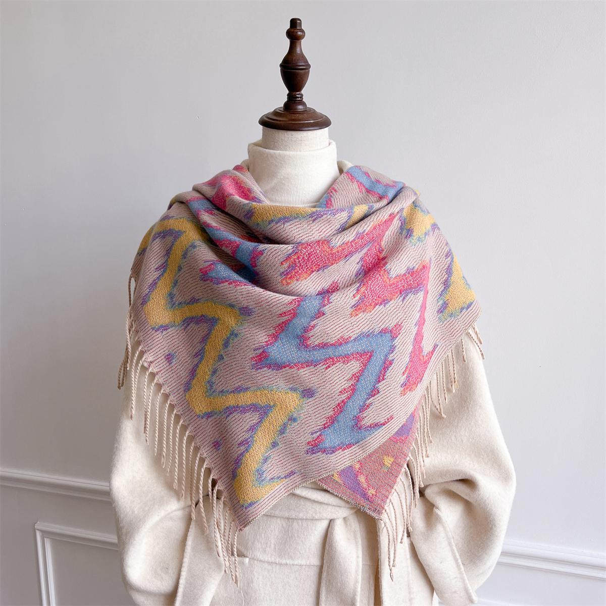 

Женский зимний шарф, кашемировые шали и палантины, буфанды, цветочный принт, теплые толстые шарфы, одеяло для леди Newpe 96x96cm