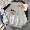 Ladies' Disney Vacation Family Sweatshirt 2025 Hooded Print Fashionable Travel Sweatshirt Autumn Pullover Casual Sweatshirt