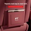 L6o/L90 Car Trash Bag - Magnetic, Waterproof Leather, Seat Back Hanging Storage Solution