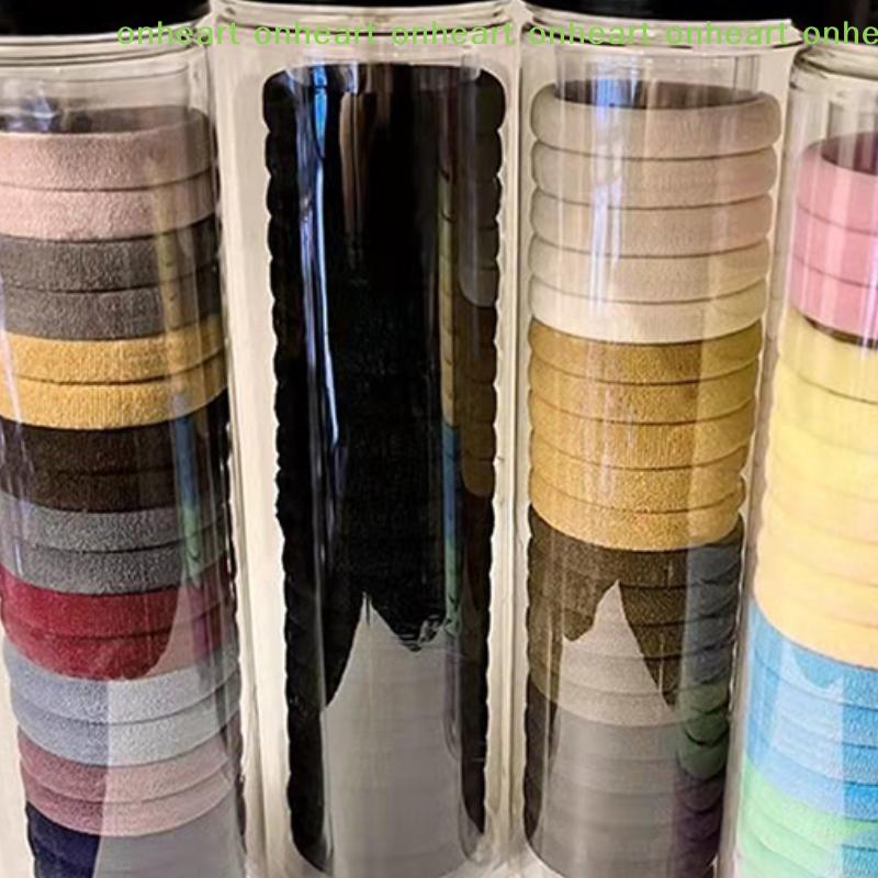 [C]20pcs Explosion Canned High Elasticity Headband Seamless Towel Ring Rubber Band Simple Hair Rope Hair Band Wholesale