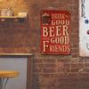 Vintage Beer Metal Sign 8x12 Inch for Bar Wall Decor