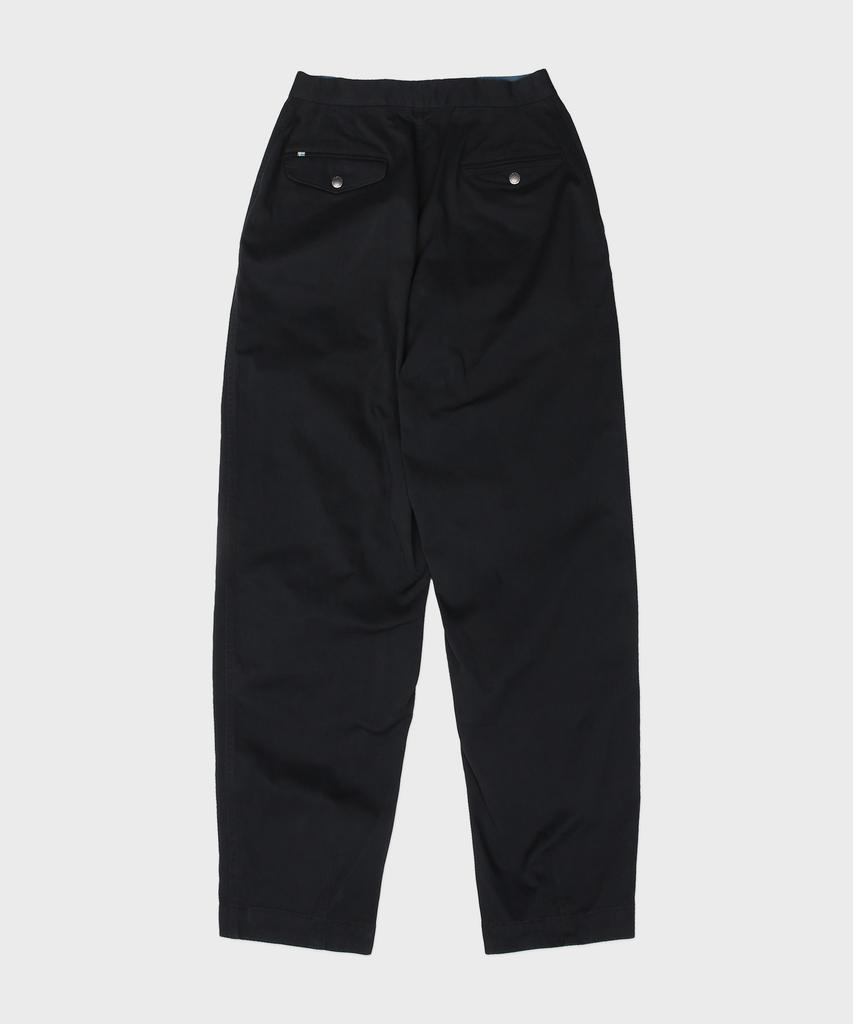 Teuletong Wide Tapered Pants - Blue Black