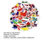 50Pcs National Flags Stickers Various Cute Decals Waterproof PVC Adhesive Decoration Self-adhesive Cartoon Stickers Motorcycle Phone